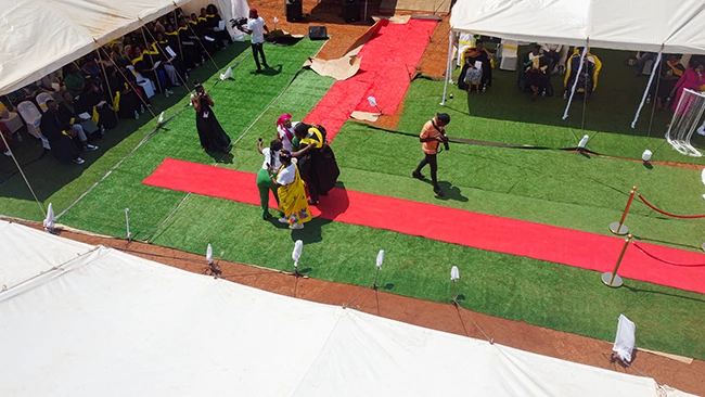 Group photo of graduates celebrating achievement